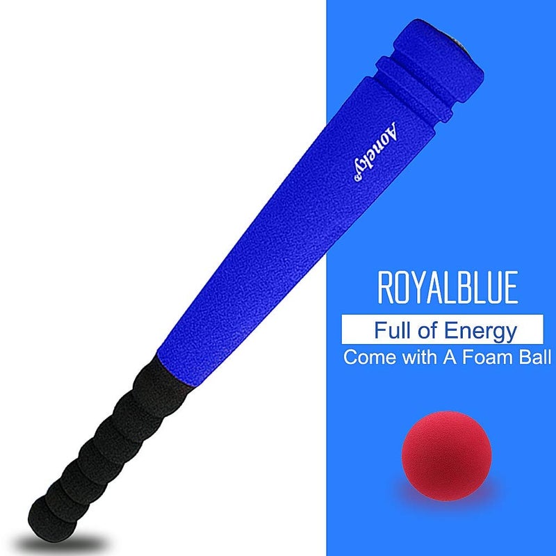 Aoneky Min Foam Baseball Bat and Ball for Toddler - Indoor Soft Super Safe T Ball Bat Toys Set for Kids Age 2 Years Old, Best Gift for Children, 16.5 inch (Blue) - Image 3